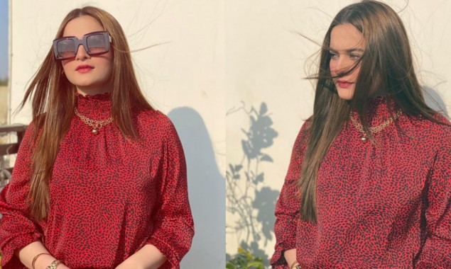Photos: Aiman Khan looks uber-chic in red top