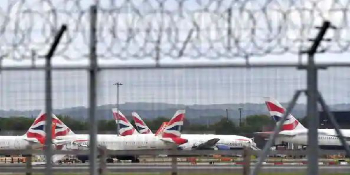 Britain flights suspended