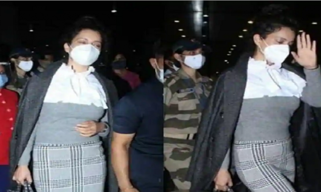 Kangana Ranaut returns to Mumbai with full security, watch the video here!