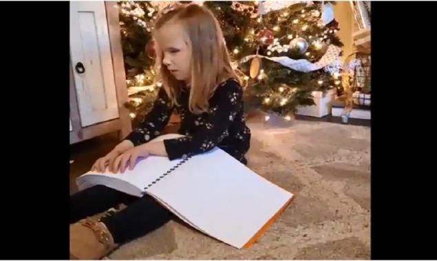 Visually impaired kid gets braille Harry Potter books, see her reaction
