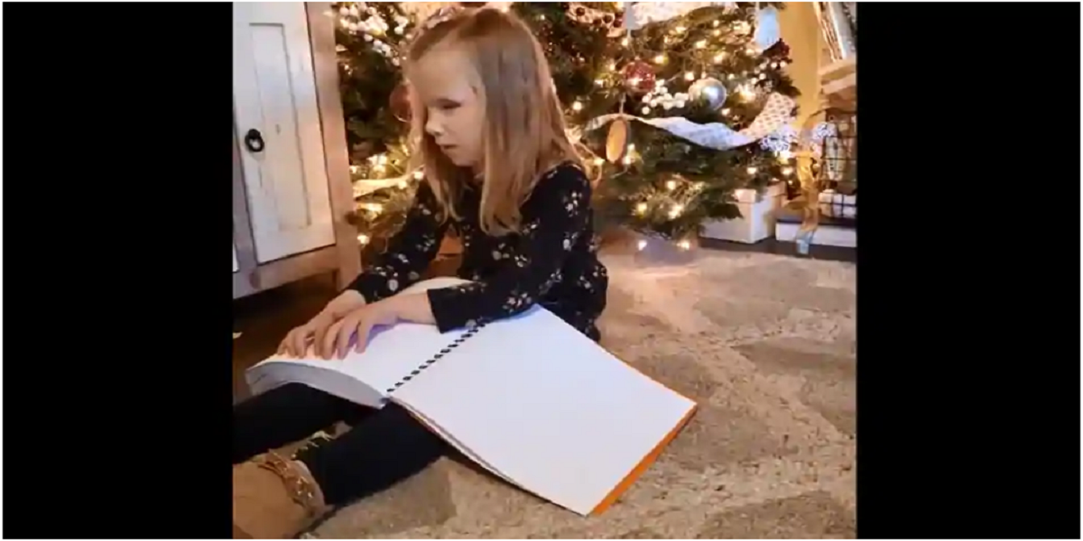Visually impaired kid gets braille Harry Potter books, see her reaction
