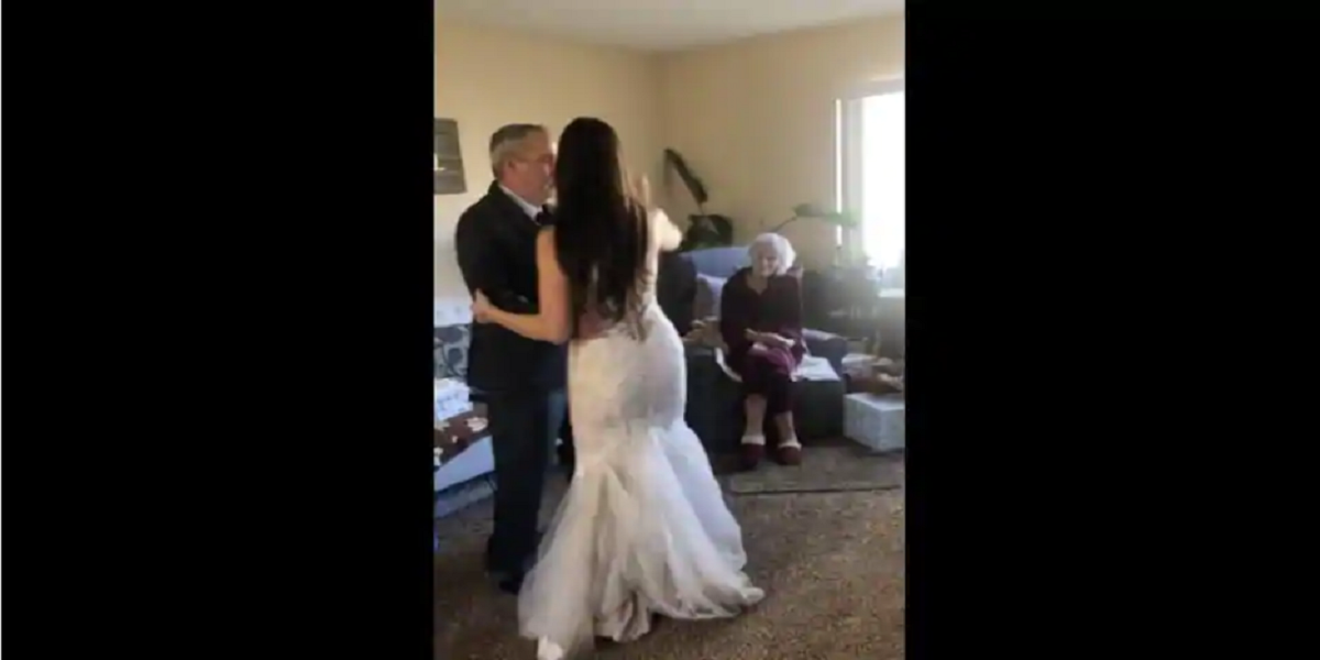Woman recreates father-daughter dance for grandma who couldn’t attend wedding