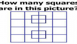 Can you count the number of squares in this image?