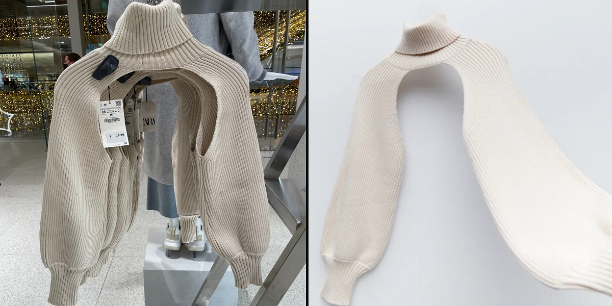 ZARA arm warmer sweater