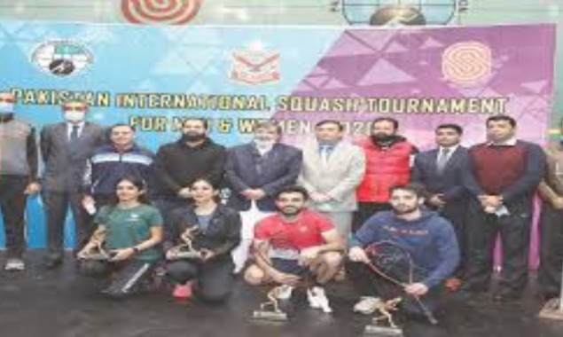 Pakistan International squash title won by Tayyab & Madina