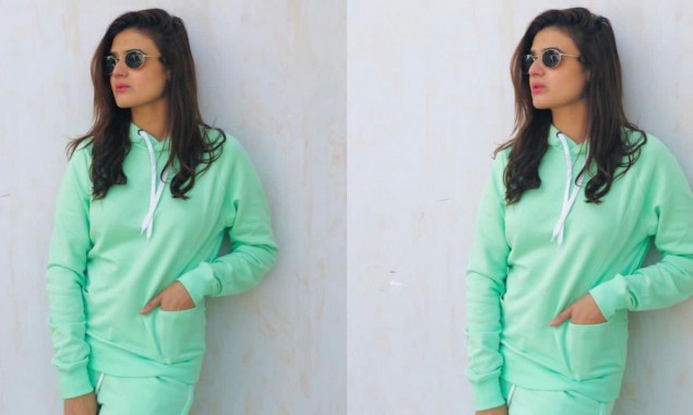 Hira Mani wears mint green sweatsuit like a boss