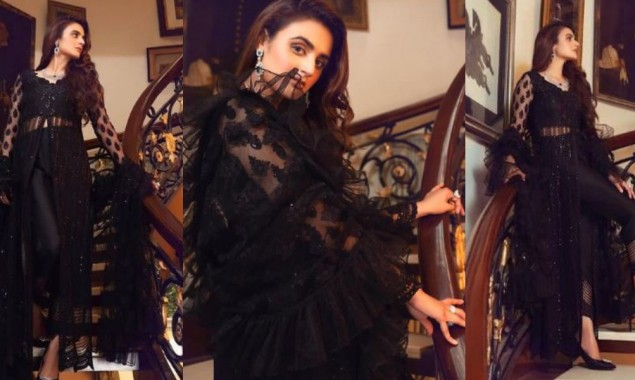 Hira Mani looks breathtakingly gorgeous wearing an all-black attire