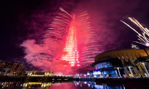 Burj Khalifa 2021 New Year Fireworks