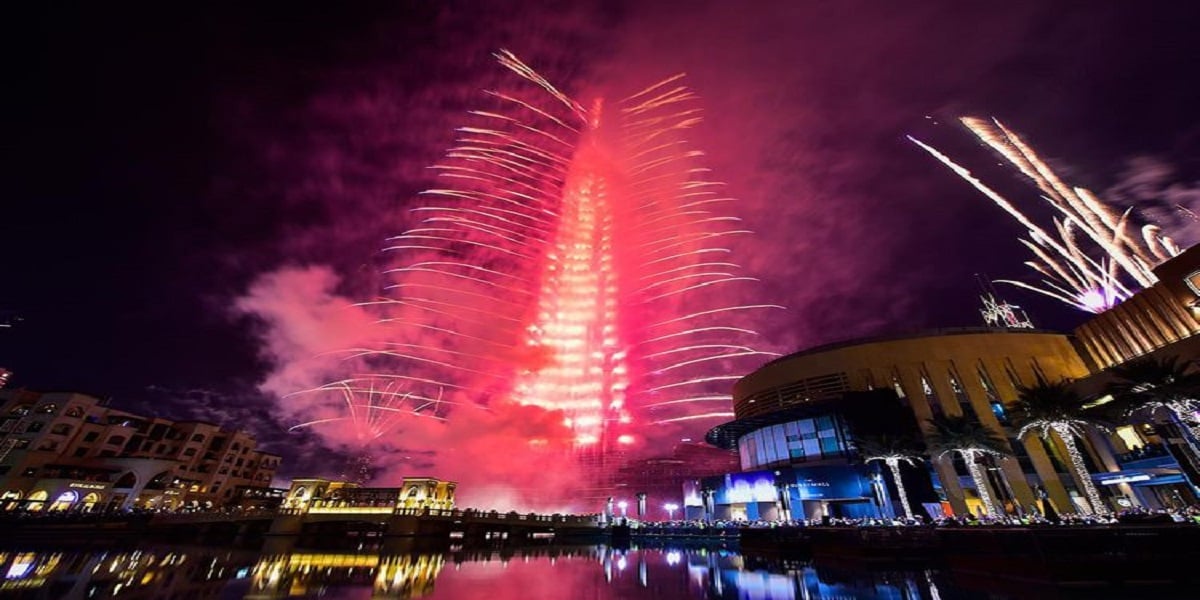 Burj Khalifa 2021 New Year Fireworks