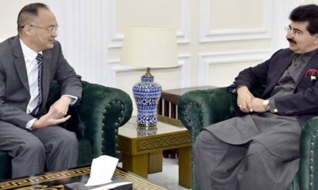 Sadiq Sanjrani meets Chinese Ambassador