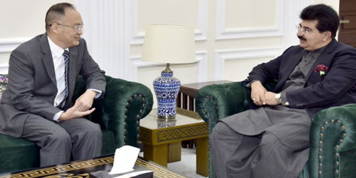 Sadiq Sanjrani meets Chinese Ambassador