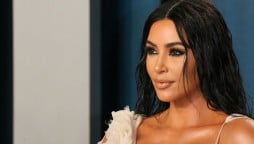 Kim Kardashian enjoys wakeboarding on a family vacation