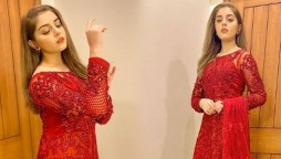 Alizeh Shah steals millions of hearts in all-red gorgeous attire