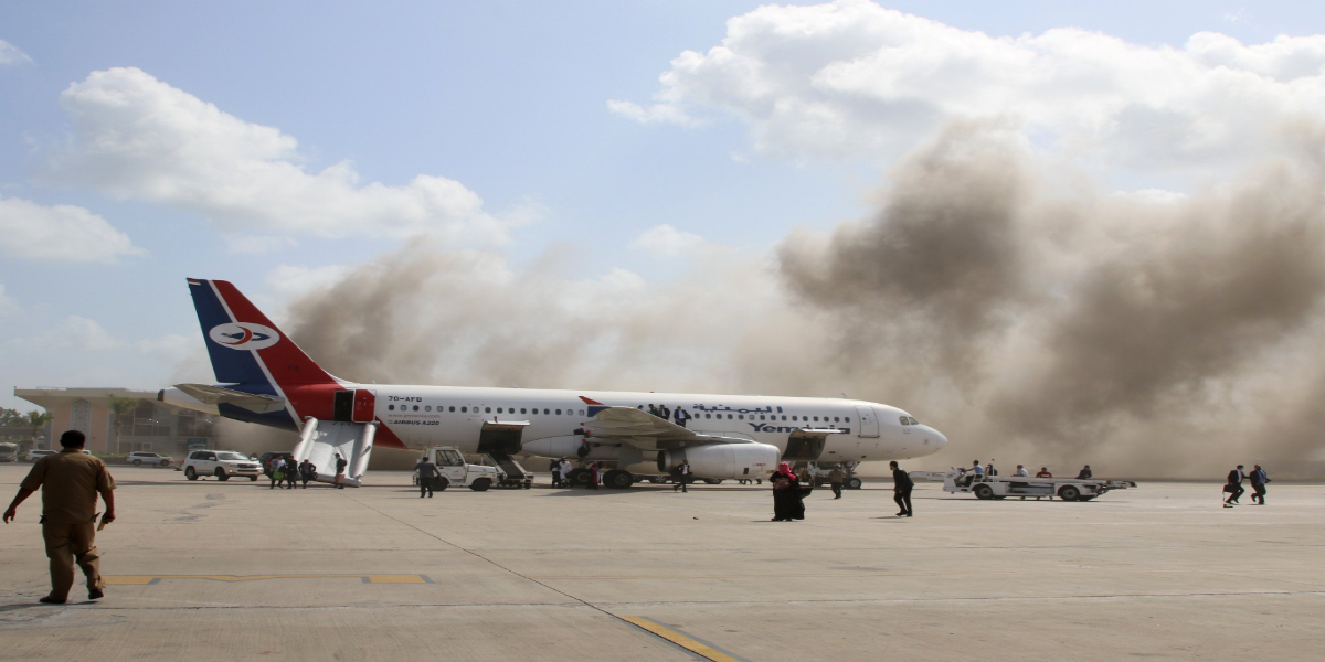 Yemen: Powerful blasts, Gunfire Heard At Aden’s Airport