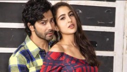 Sara Ali Khan, Varun Dhawan Outfit Change Transition Dance On ‘Coolie No 1’ Track