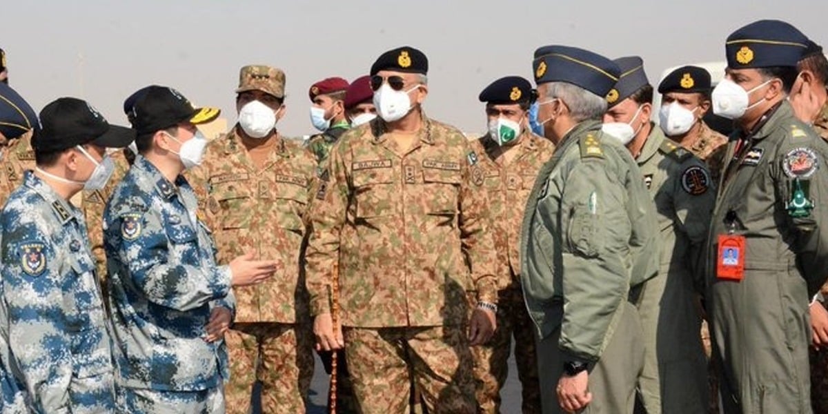 COAS Visits PAF Base To Witness Pak-China Joint Air Exercise