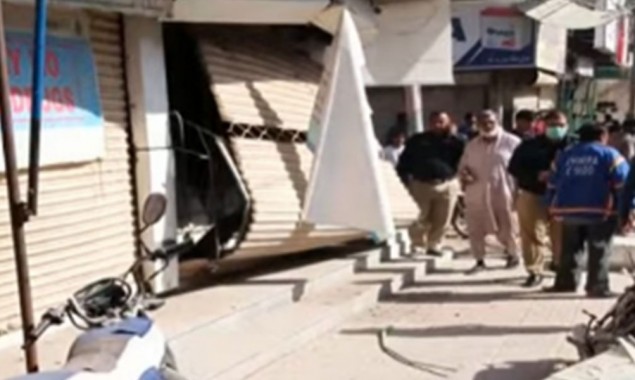 Blast occurred in Paposh Nagar area of Karachi today