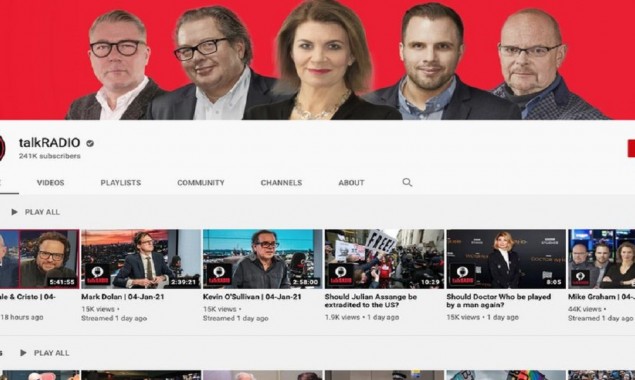 YouTube reverses decision to ban TalkRadio