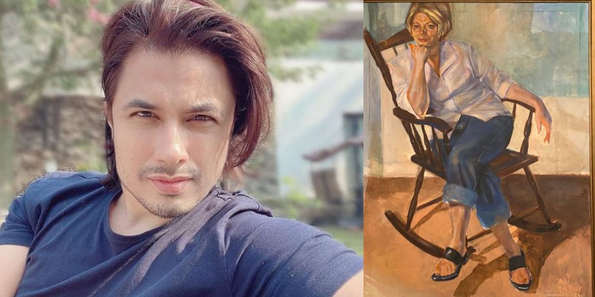 Ali Zafar painting
