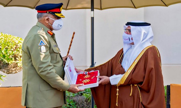 COAS General Qamar Javed Bajwa receives top military award of Bahrain
