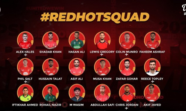 PSL 2021: Islamabad United announces squad