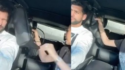 Video: Faryal Makhdoom hits husband Amir Khan in car