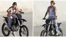 justin bieber dirt bike