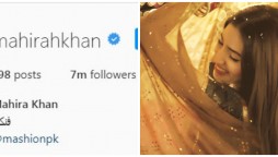 Mahira Khan’s popularity increases with 7 million followers on instagram