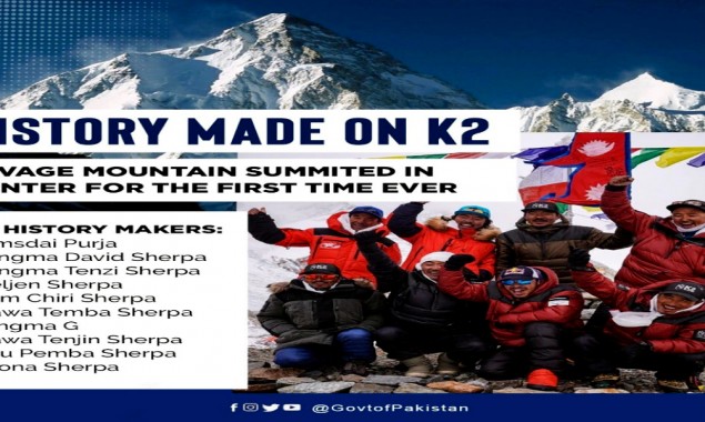 Pakistan Congratulates Nepali Climbers for historic reach to K2 Summit