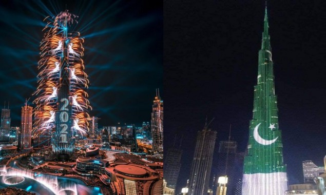 Burj Khalifa Pakistani flag