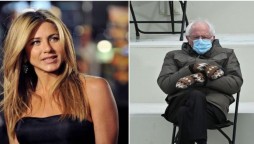 Superstar Jennifer Aniston jumps on the Bernie Sanders bandwagon