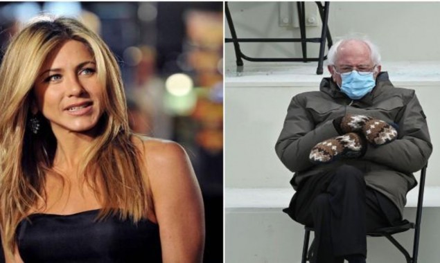 Jennifer Aniston Bernie Sanders