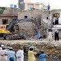 Anti-Encroachment drive continue at Karachi Mehmoodabad Nullah