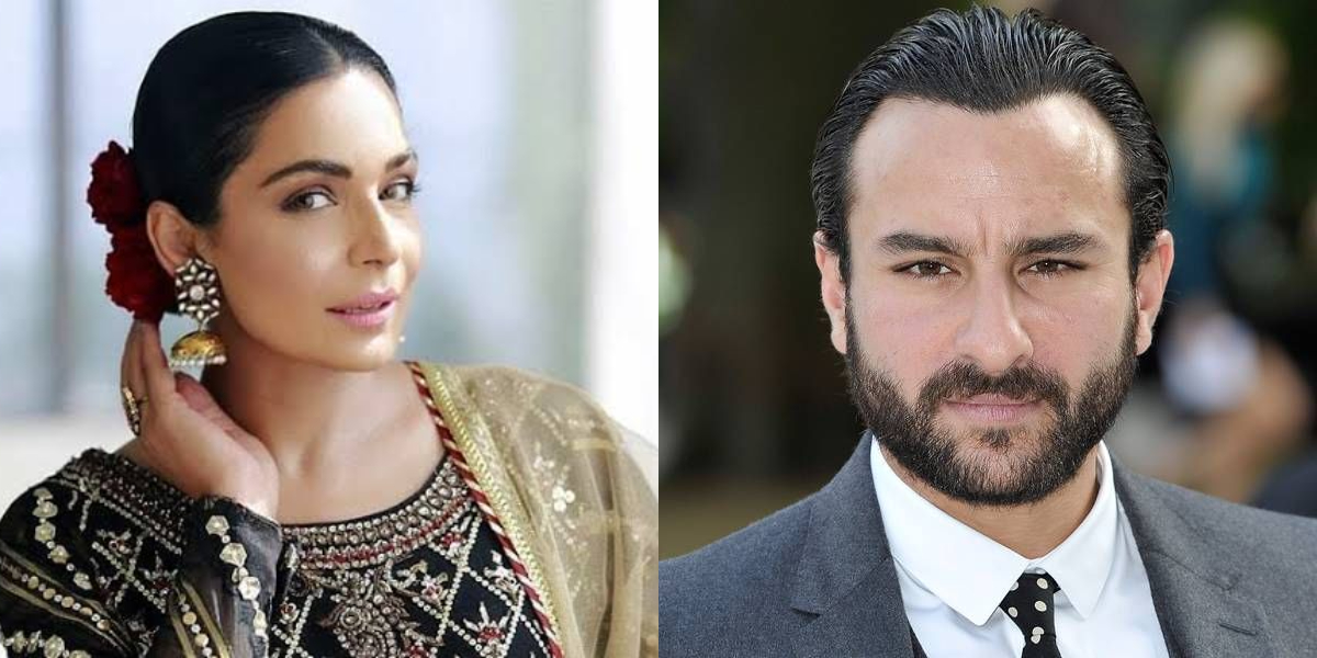 Meera with Saif Ali Khan