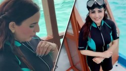 Hareem Shah in swimsuit