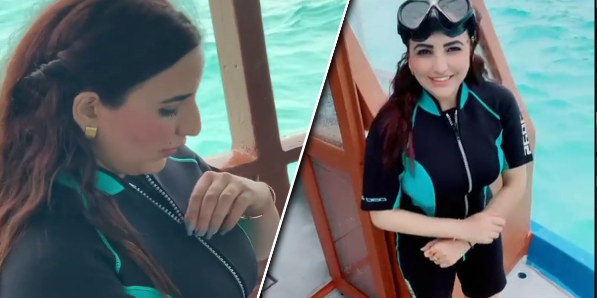 Hareem Shah in swimsuit