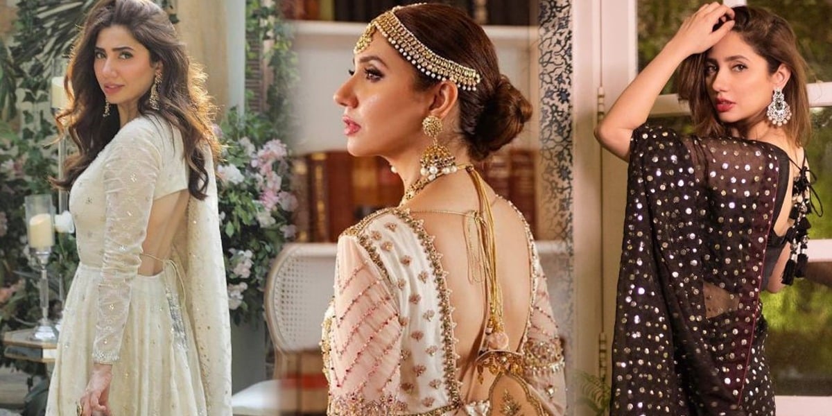 Mahira Khan in backless dresses