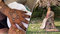 Take a look at Bakhtawar Bhutto’s intricate mehndi design