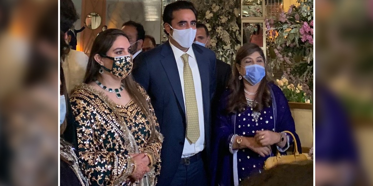 Bakhtawar, Mahmood Chaudhry Host Their Wedding Reception