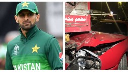 Shoaib Malik Meets With An Accident After Leaving PSL Draft Venue