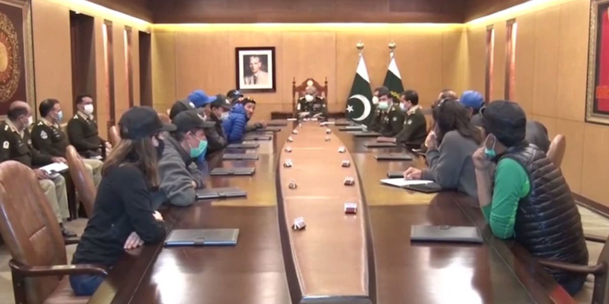 COAS Congratulates Nepali Climbers For Historic Reach To K2 Summit