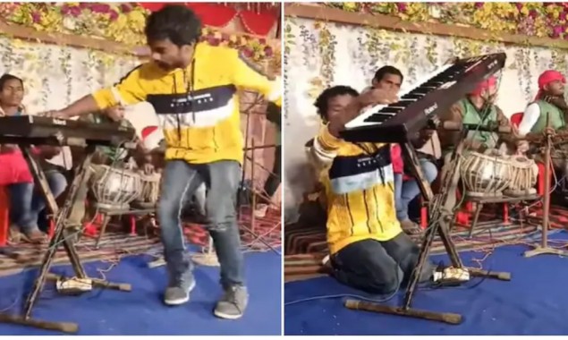 Man dances