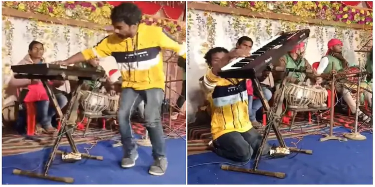 Man dances