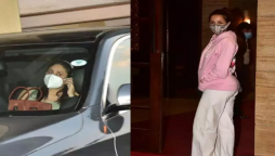Kareena Kapoor Khan and Malaika Arora arrives at Amrita Arora’s residence