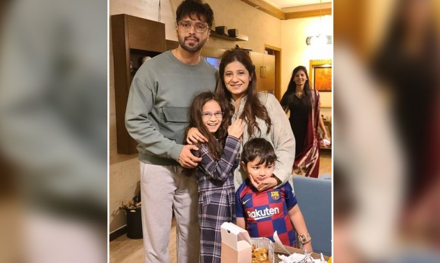 Cute Family pictures of Fahad Mustafa and Sana Fahad