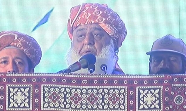 PDM Hyderabad: Maulana Fazl terms PTI the rigged, selected government