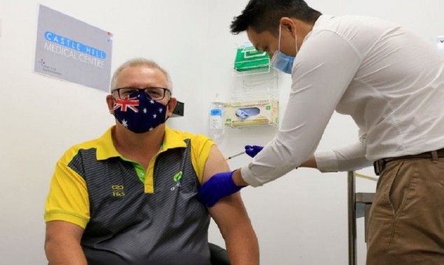 Australian PM receives vaccine jabs as rollout begins