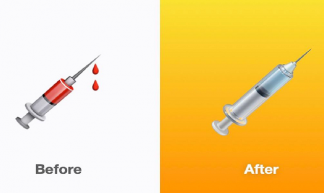 Apple Syringe emoji vaccination