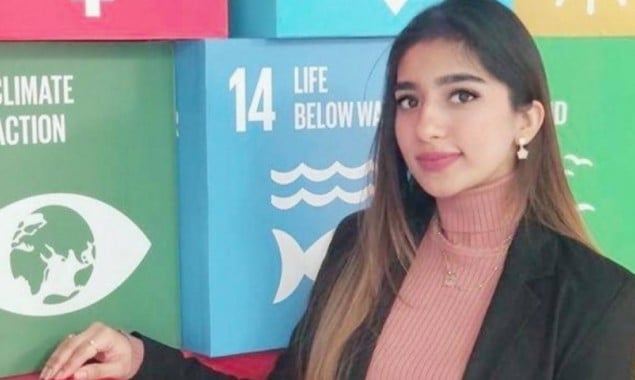 Pakistani girl Aliza Ayaz Appointed As UN Youth Ambassador For SDGs