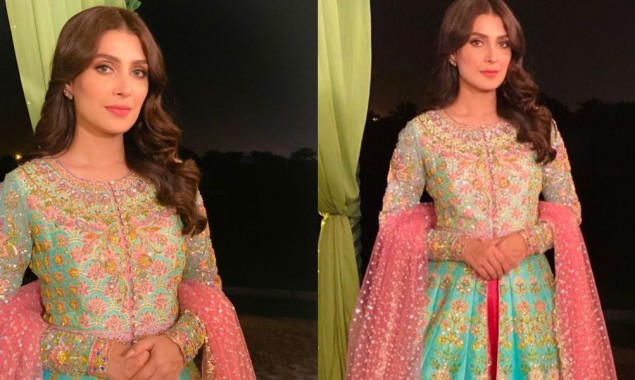 Ayeza Khan Slays In A Colorful Lehenga